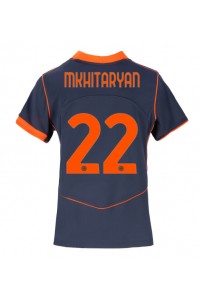 Inter Milan Henrikh Mkhitaryan #22 Voetbaltruitje 3e tenue Dames 2025-26 Korte Mouw
